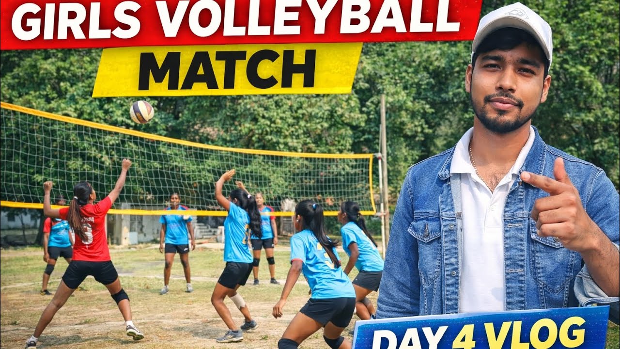 Day 4 new vlog ! Girls volleyball match 🤽‍♀️