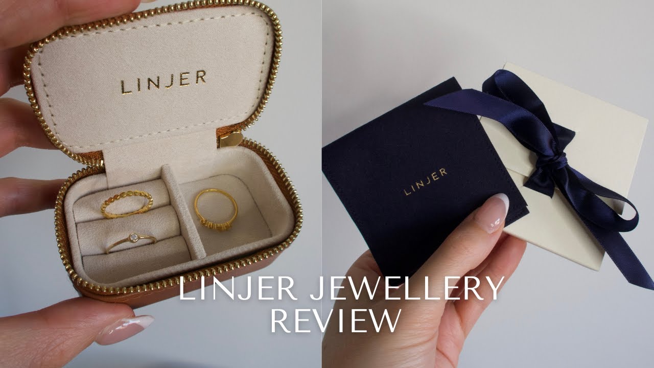 Linjer Jewellery Unboxing & Review | Minimalistic & Sustainable!! Solid Gold & Gold Vermeil pieces♡💍