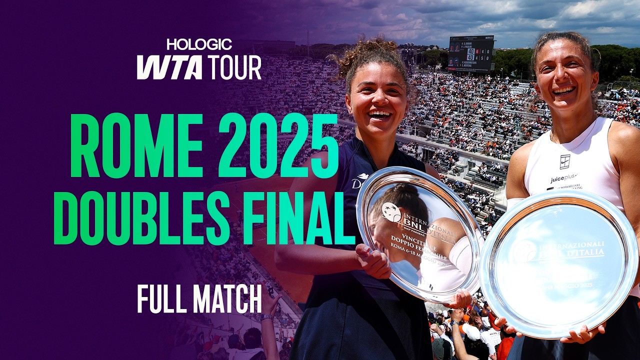 THE INCREDIBLE Title Defense 🏆 | Errani/Paolini vs. Kudermetova/Mertens | 2025 Rome Final Full Match
