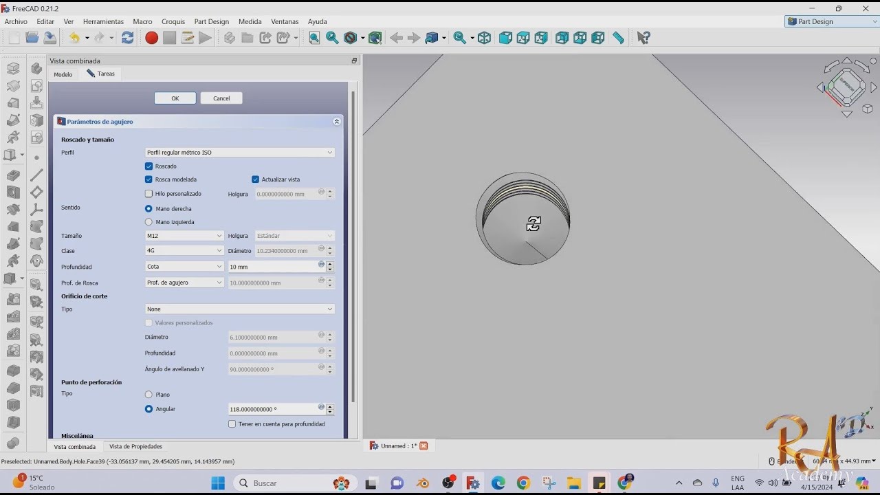 Truco Definitivo para Hacer Roscas en FreeCAD - Fácil y Rápido