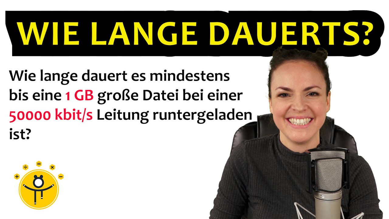 Mathe im Alltag – Download Geschwindigkeit berechnen
