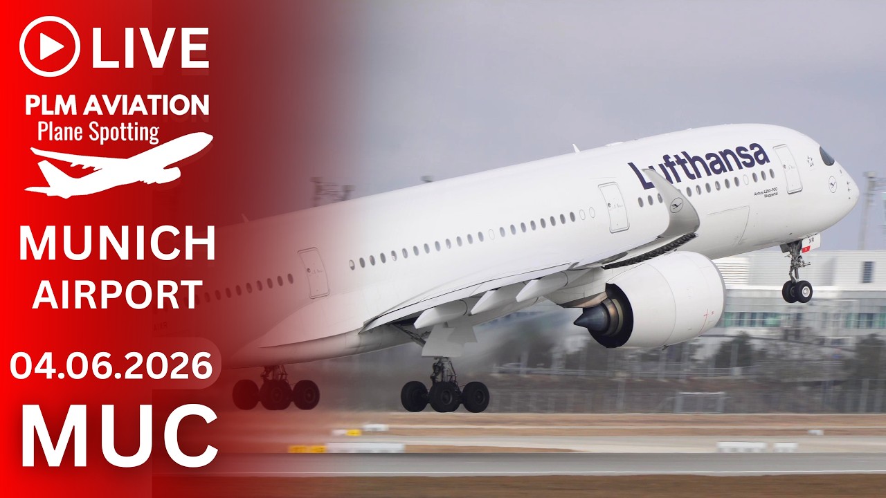 🔴 LIVE MUNICH AIRPORT HEAVY ACTION - PLANE SPOTTING LIVESTREAM