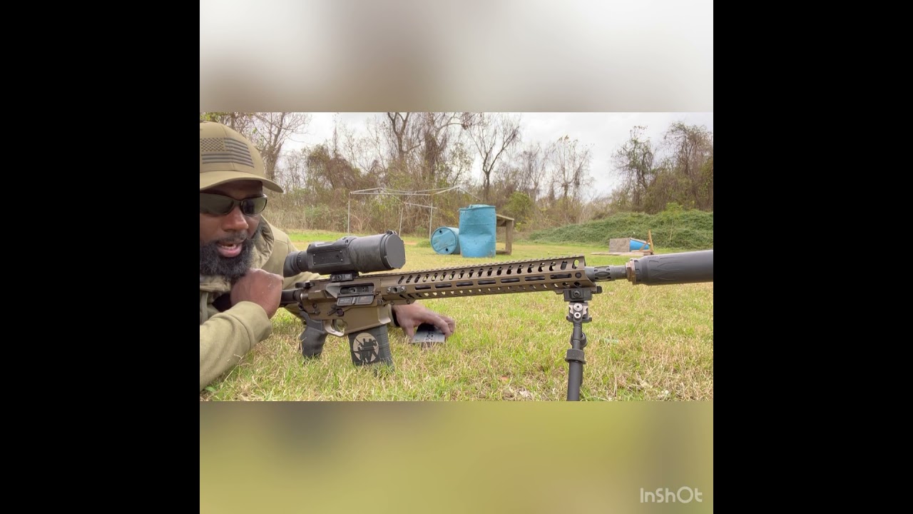 Riflespeed Modular Gas block on POF Revolution DI 308 suppressed