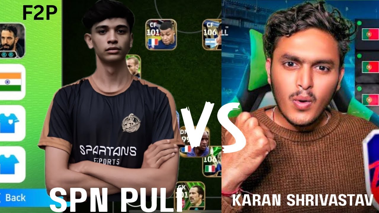 SPN PULI VS KARAN SHRIVASTAV @karanshrivastav_7  F2P GAMEPLAY #efootball #spn 