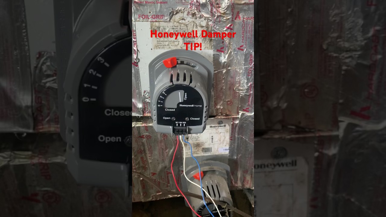 A Helpful Tip when installing a Honeywell damper. #hvac #honeywell #damper #tip #howto #hvac