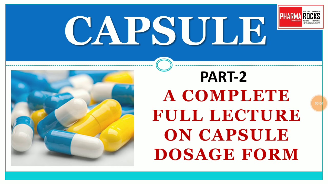 CAPSULE DOSAGE FORM PART-2 FOR GPAT NIPER DI PHARMACIST