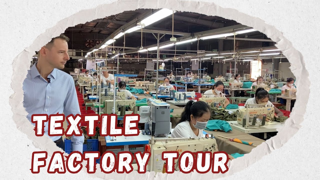Textile factory tour | Finding manufacturers for clothing line | Workwear factory in Vietnam