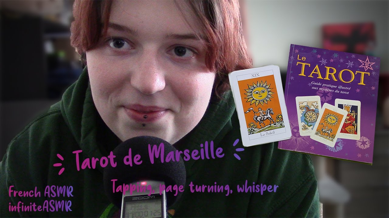 ASMR fr - Tirage du tarot de Marseille pour te relaxer (tapping, whisper, page turning et d'autres)