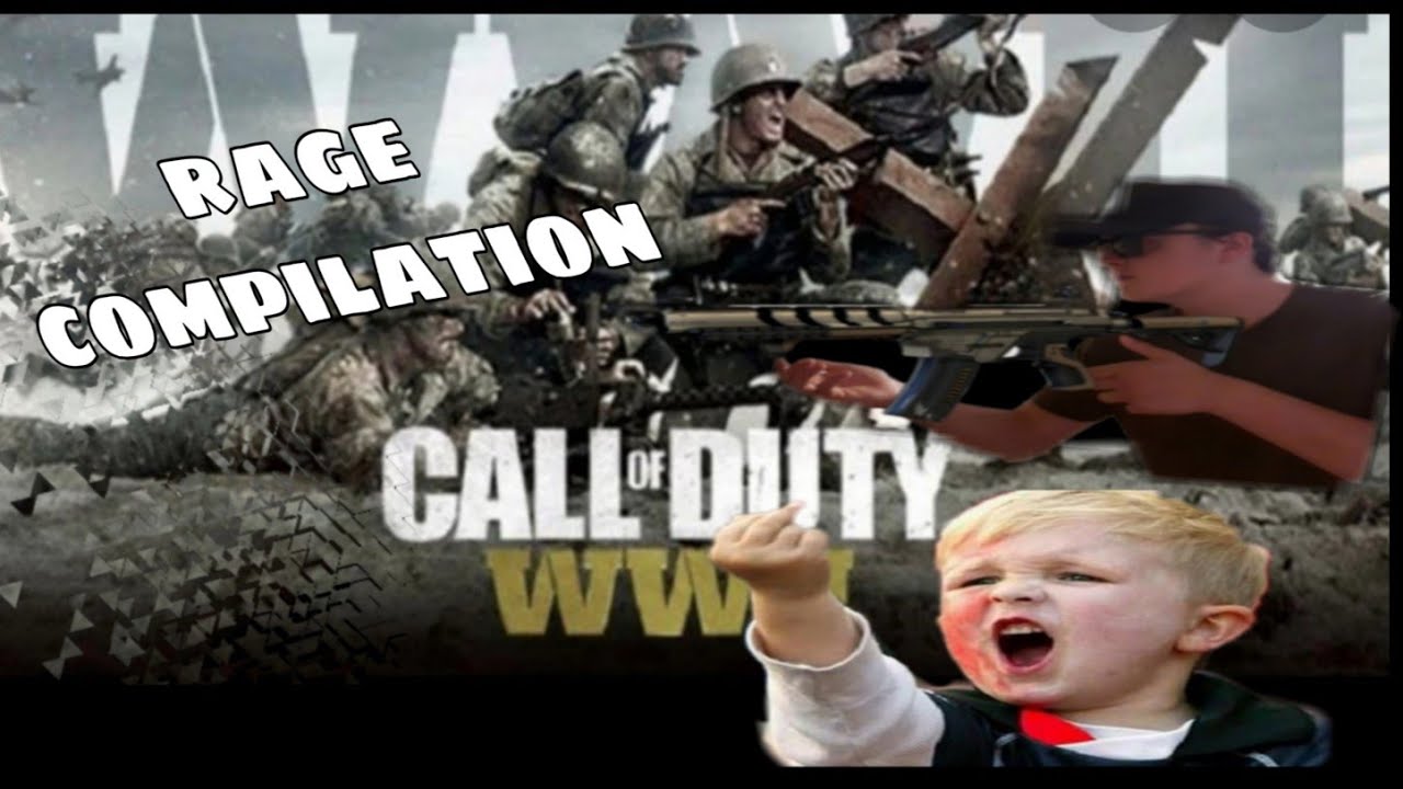 Cod ww2 rage compilation!!!!!!!!