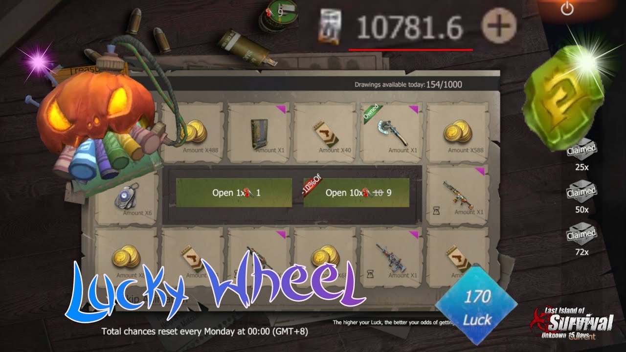 lucky wheel 200 spins | last island of survival