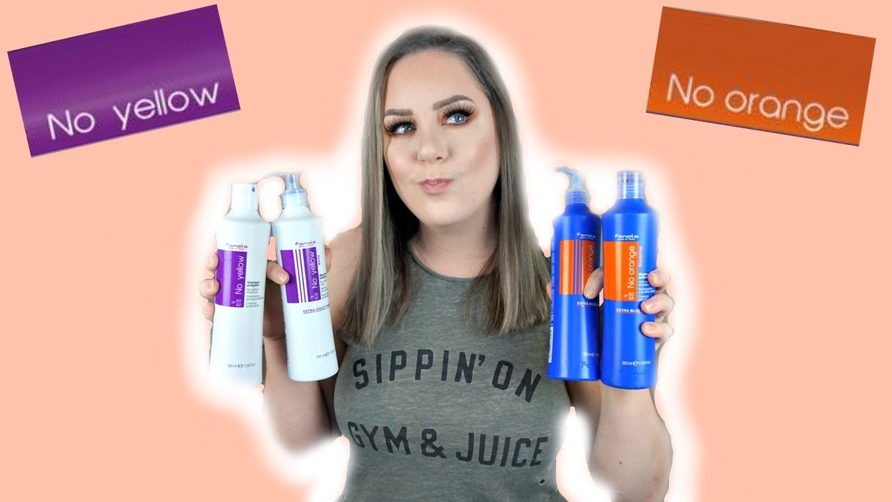 PURPLE VS BLUE SHAMPOO - Which Is Better?! | FANOLA No Yellow & No Orange Comparison | MakeupbyMegB