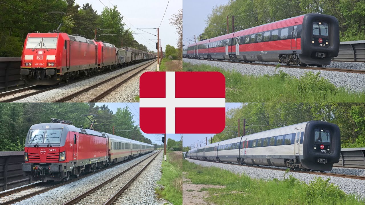 Tog i Langeskov / Trains in Langeskov (09/05/2024)
