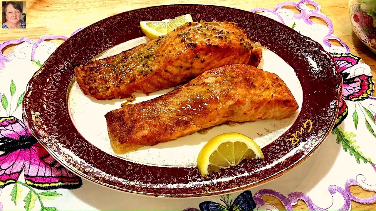 Ekologiczny Filet Łososia z Air Fryer w Musztardzie/Organic Air Fryer Salmon Fillet in Mustard.