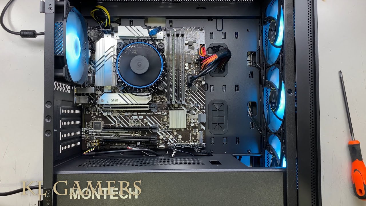 intel Core i5 12400 ASUS PRIME B660M-A WIFI D4 MONTECH AIR 100 ARGB PC Build