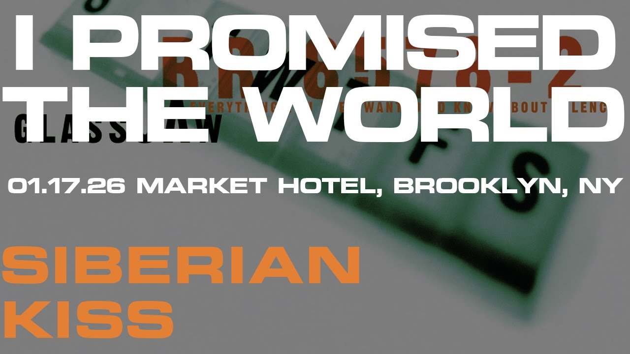 I Promised The World  - Siberian Kiss (Glassjaw) ft. Rosasharin, 01.17.26 Market Hotel, Brooklyn NY