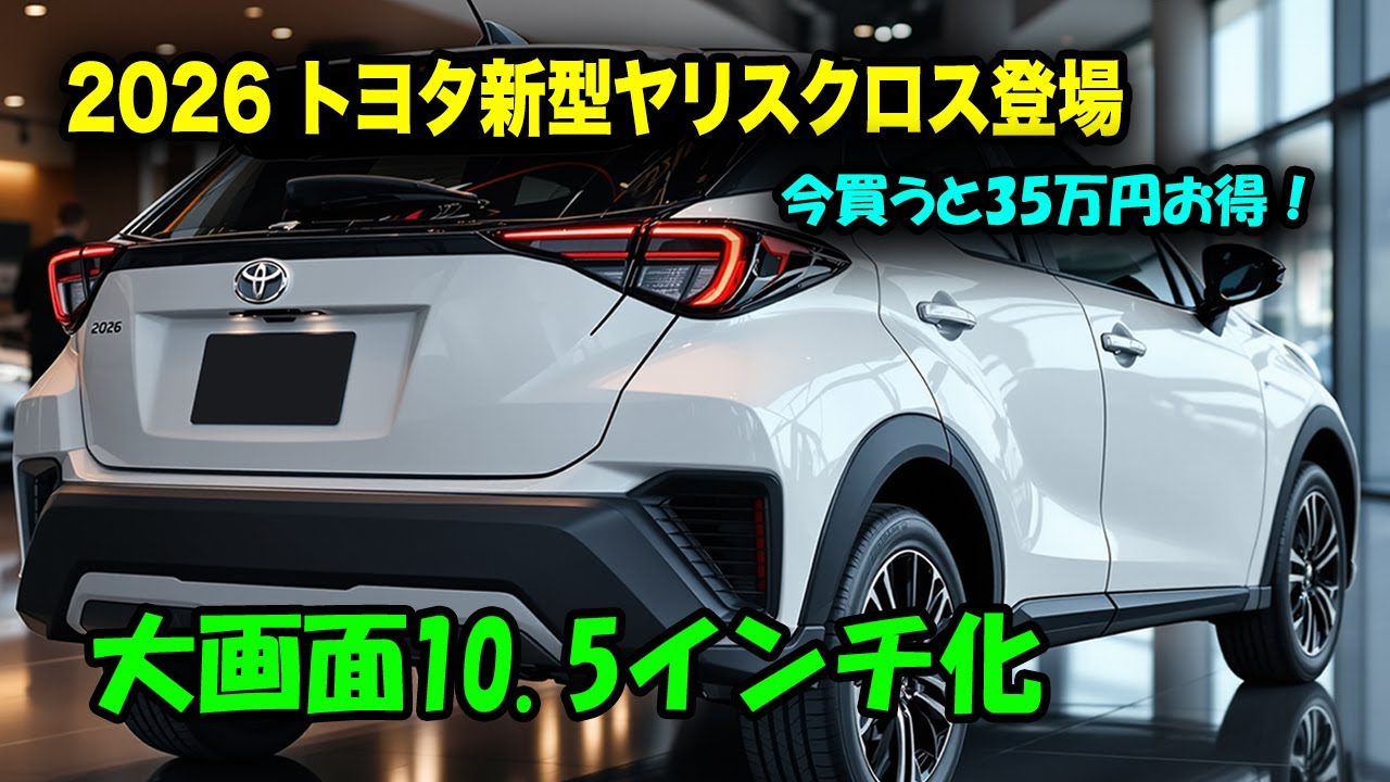 トヨタ新型ヤリスクロス2026年2月登場！しかし今すぐ買う方が30万円以上お得な衝撃理由！