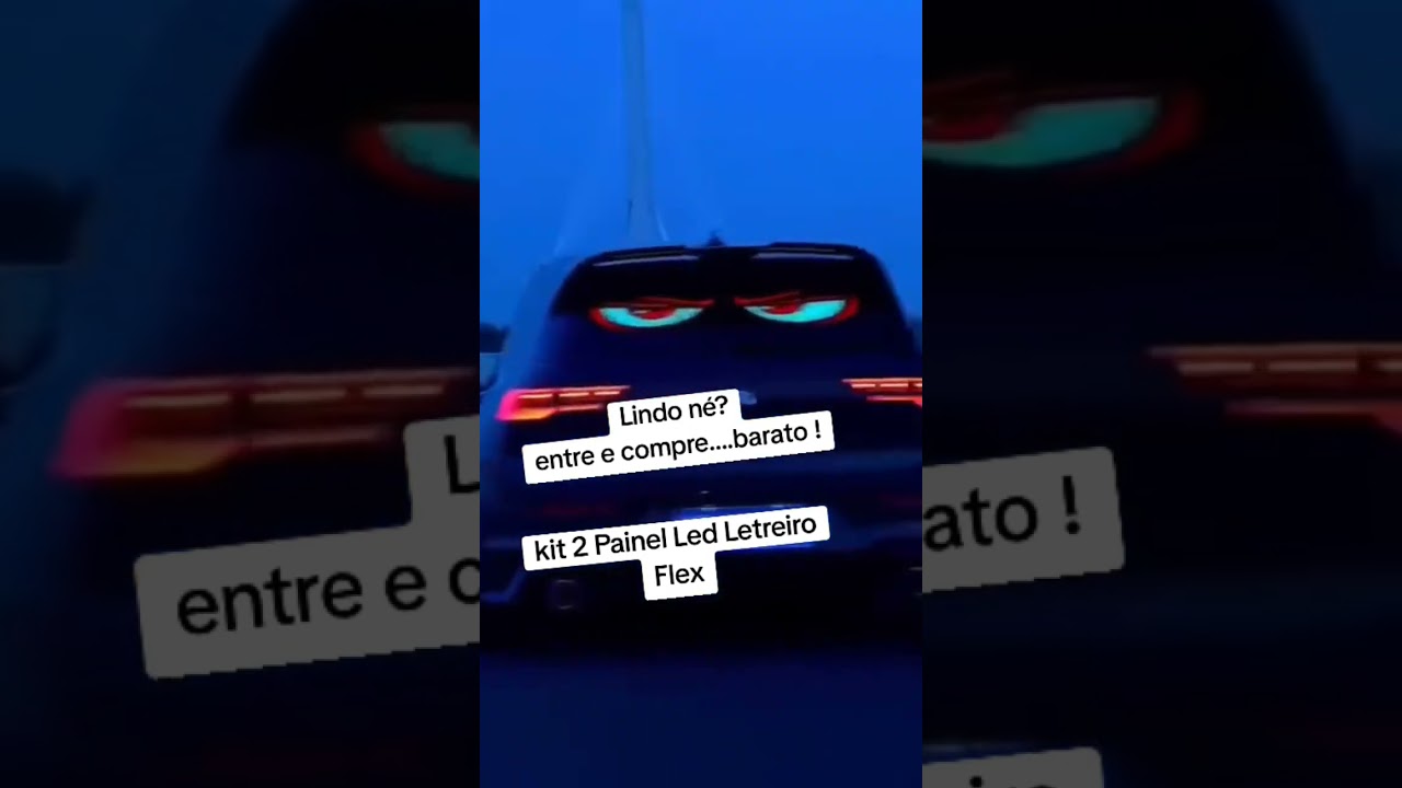 PAINEL LED LETREIRO FLEX PARA CARROS 🚗 🥰 TEM NO TIKTOK SHOP #BOMDIA