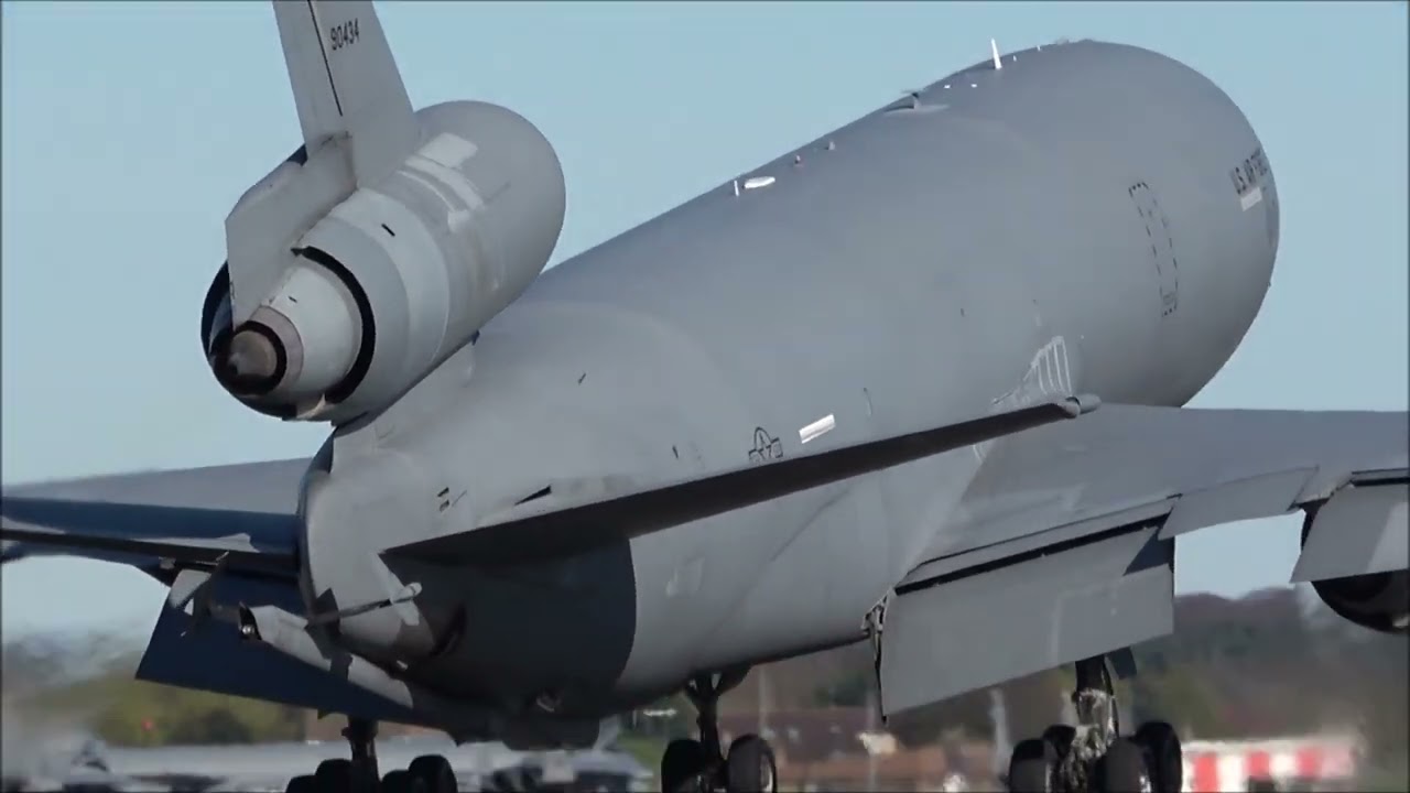 RAF Mildenhall  8x F 15C Eagles, 3x KC 10s & 3x KC 135s