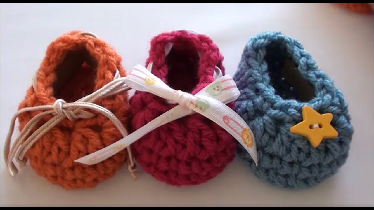 How to Crochet Baby Booties - Quick and Easy