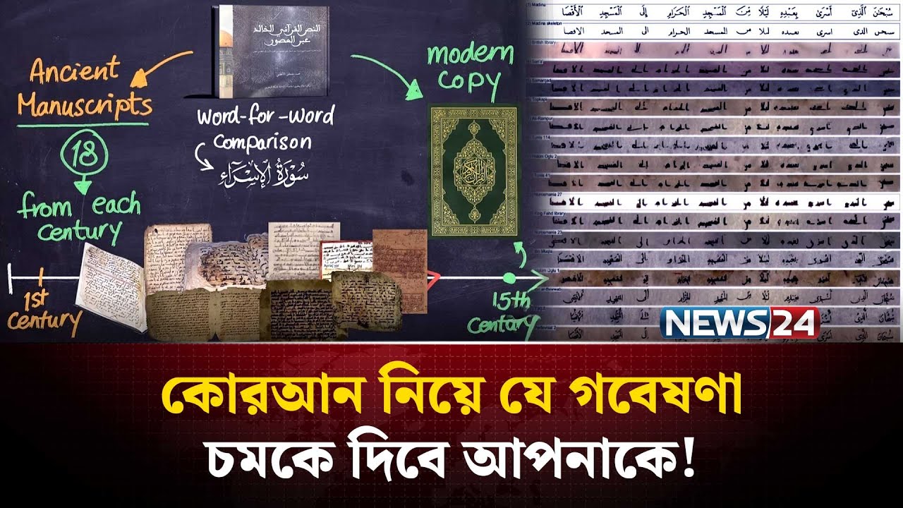 ১৪০০ বছর পেরিয়ে গেলেও যেভাবে একটি শব্দও পরিবর্তন হয়নি কোরআনে | Quran preservation | NEWS24