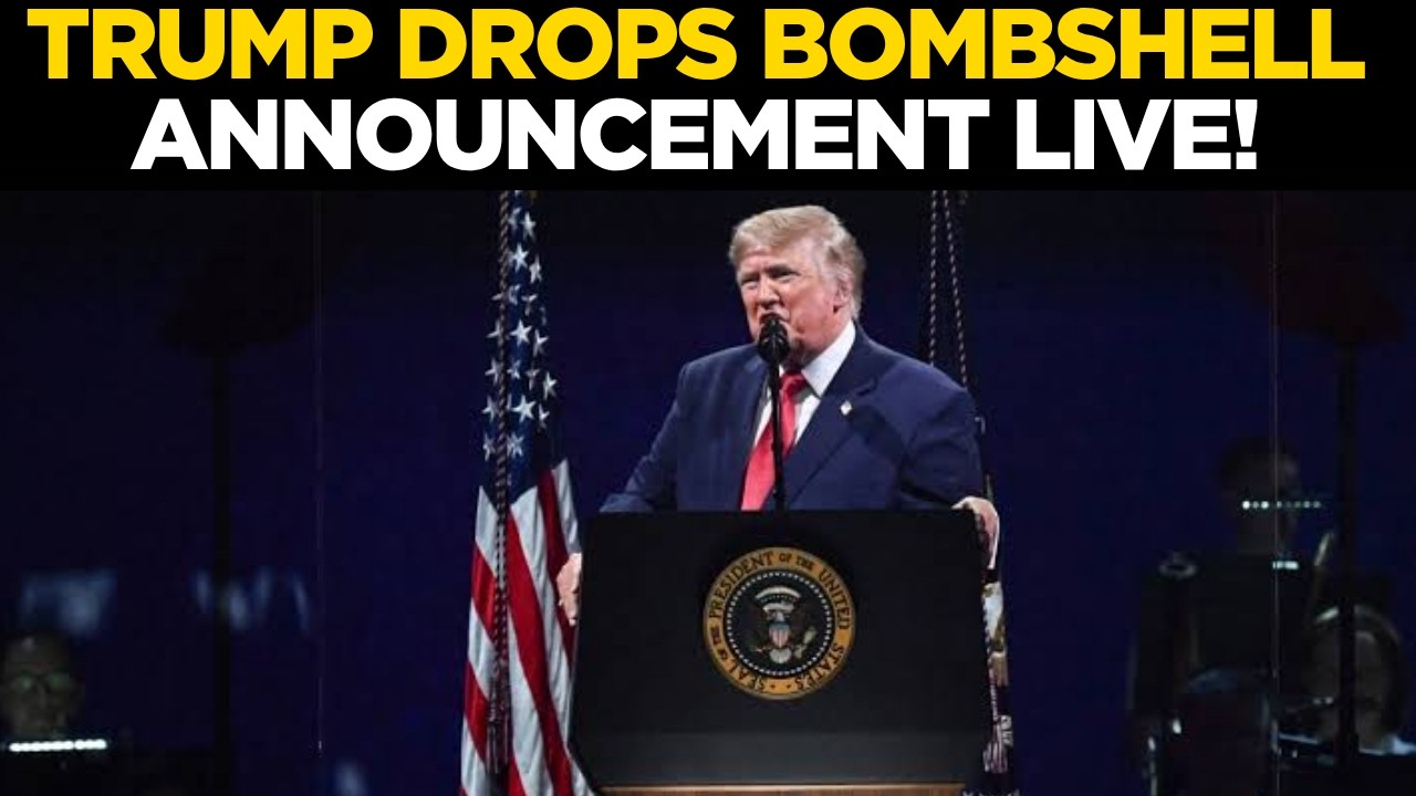 US NEWS LIVE: Donald Trump&rsquo;s Fiery Announcement Shocks America | Trump Speech LIVE