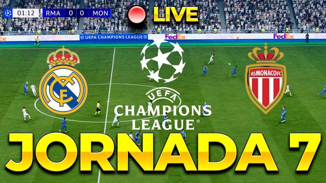 ⚽JORNADA 7 / Champions League  - Real Madrid 🆚 Monaco 🔥