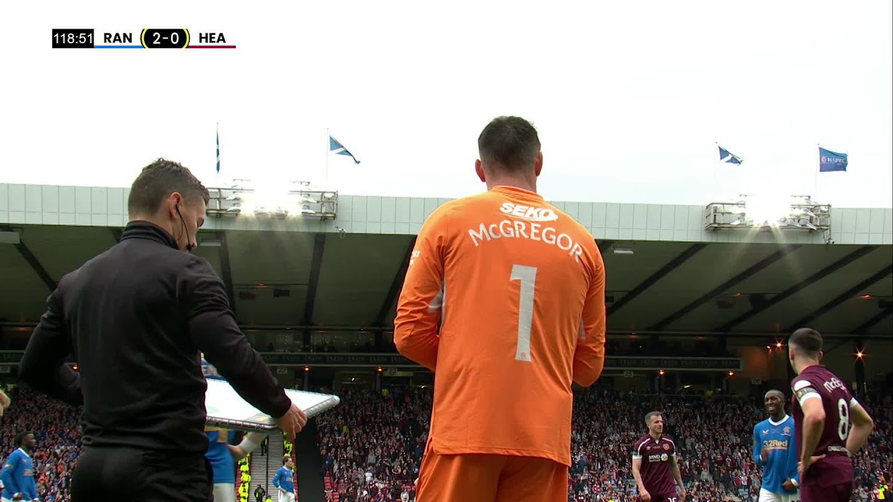 Allan McGregor comes on for Rangers in Scottish Cup final for what might be his final game