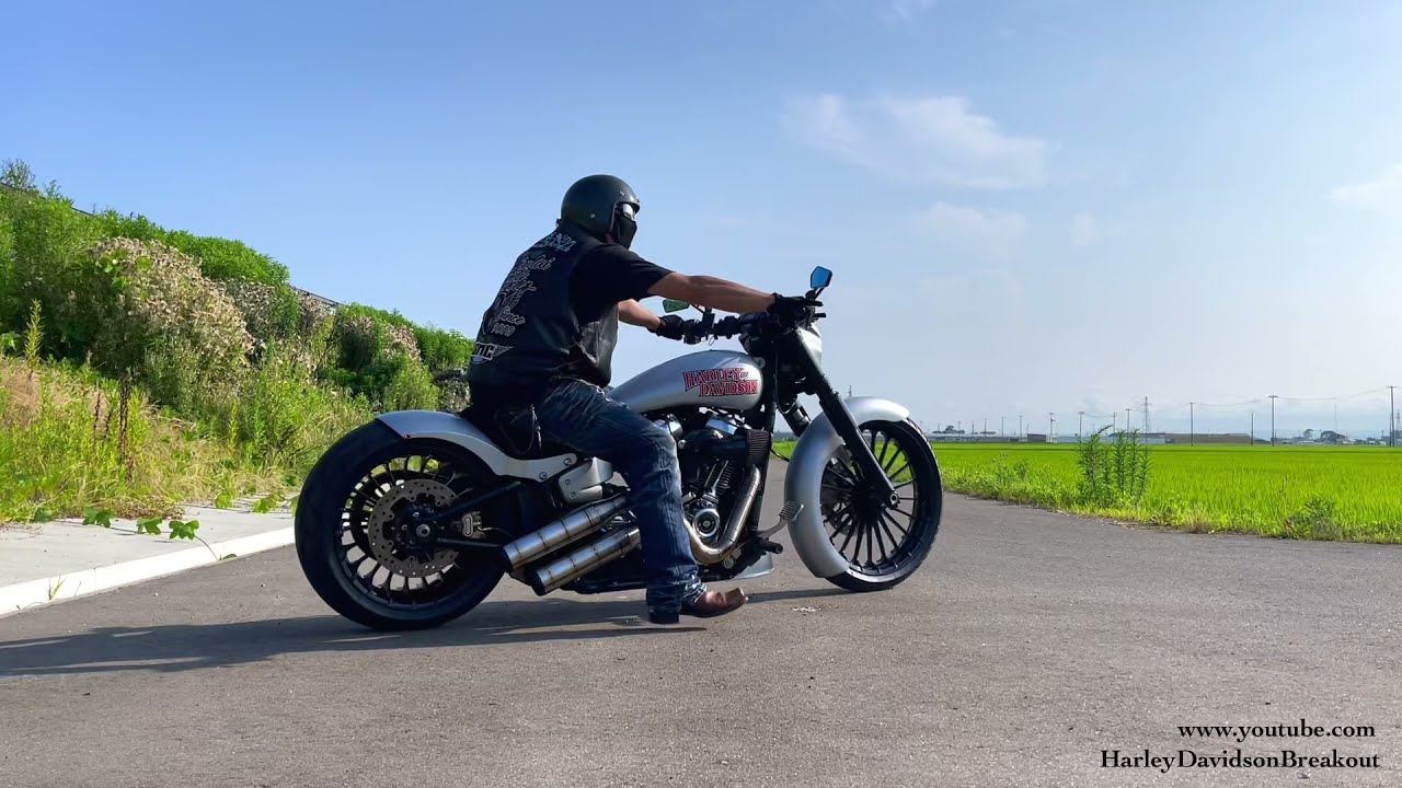 #HarleyDavidson Breakout 2in2 Exhaust Sound (Richard Taka from Japan) #harley #motorcycle