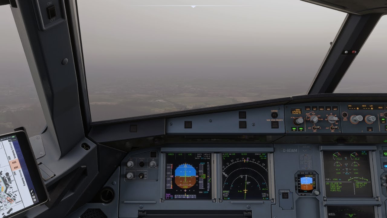 LOW VISIBILITY Landing in Busy Hamburg | A320SL | MSFS2024 VATSIM