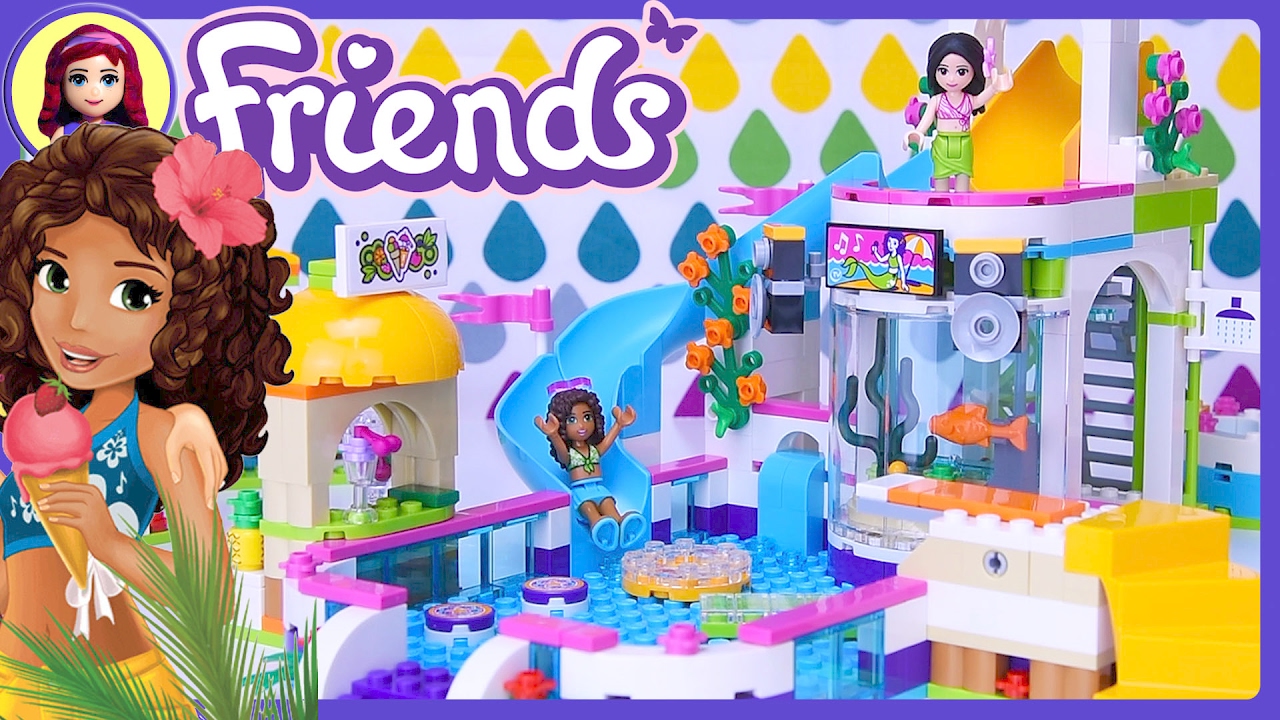LEGO Friends Heartlake Summer Pool 2017 Build Review Silly Play - Kids Toys