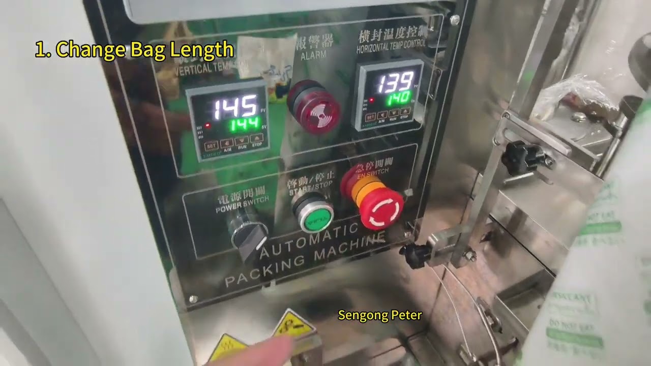 Silica gel pouch packing machine - Sengong Peter