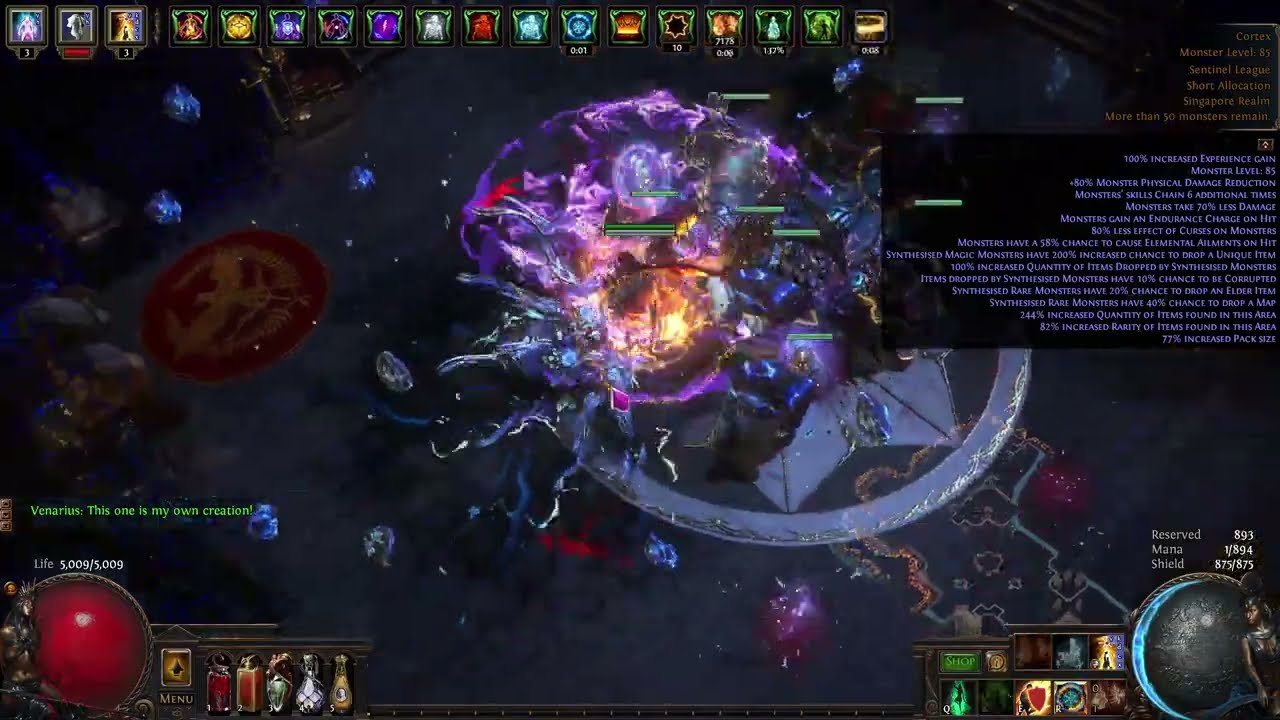 Path of Exile POE 3.18 Absolution Necromantic Aegis - Uber Cortex