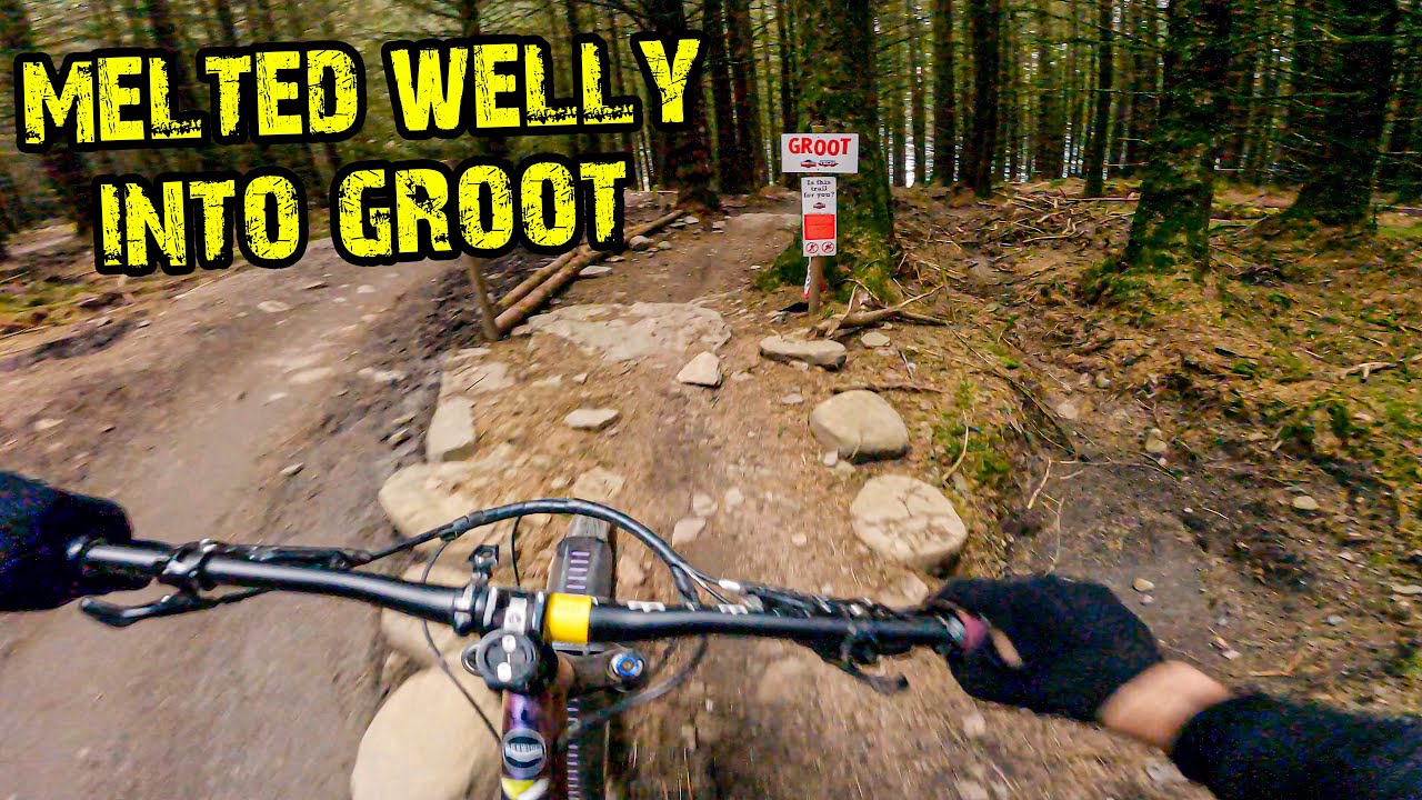 Melted Welly into Groot - Bike Park Wales