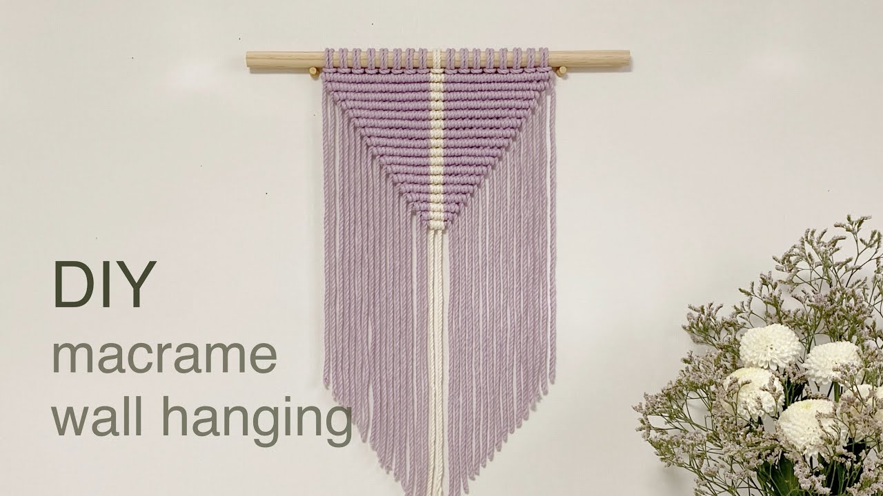 DIY | macrame wall hanging | макраме настенный