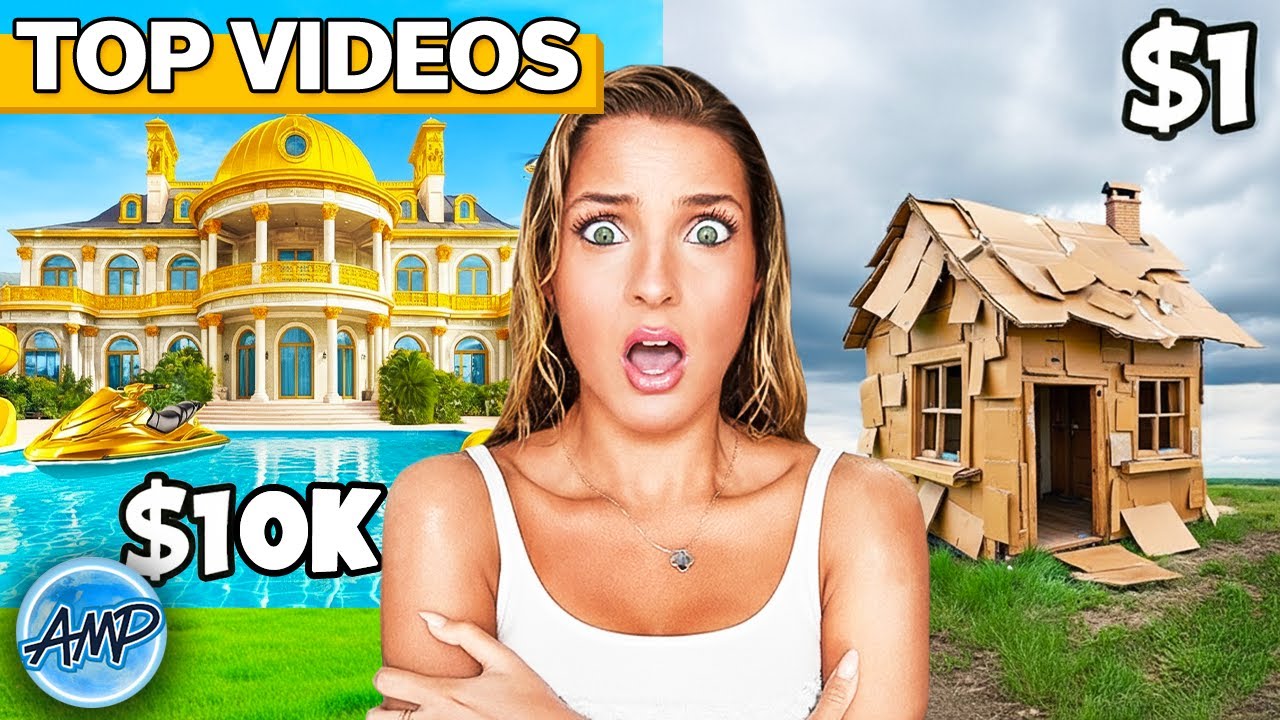 Extreme $1 Vs $10,000 Challenges 💸💥 | Amp World