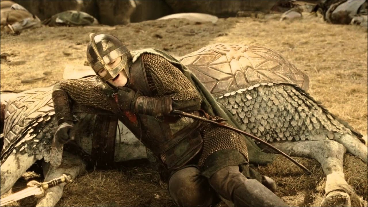 Eowyn meets the Witch King of Angmar
