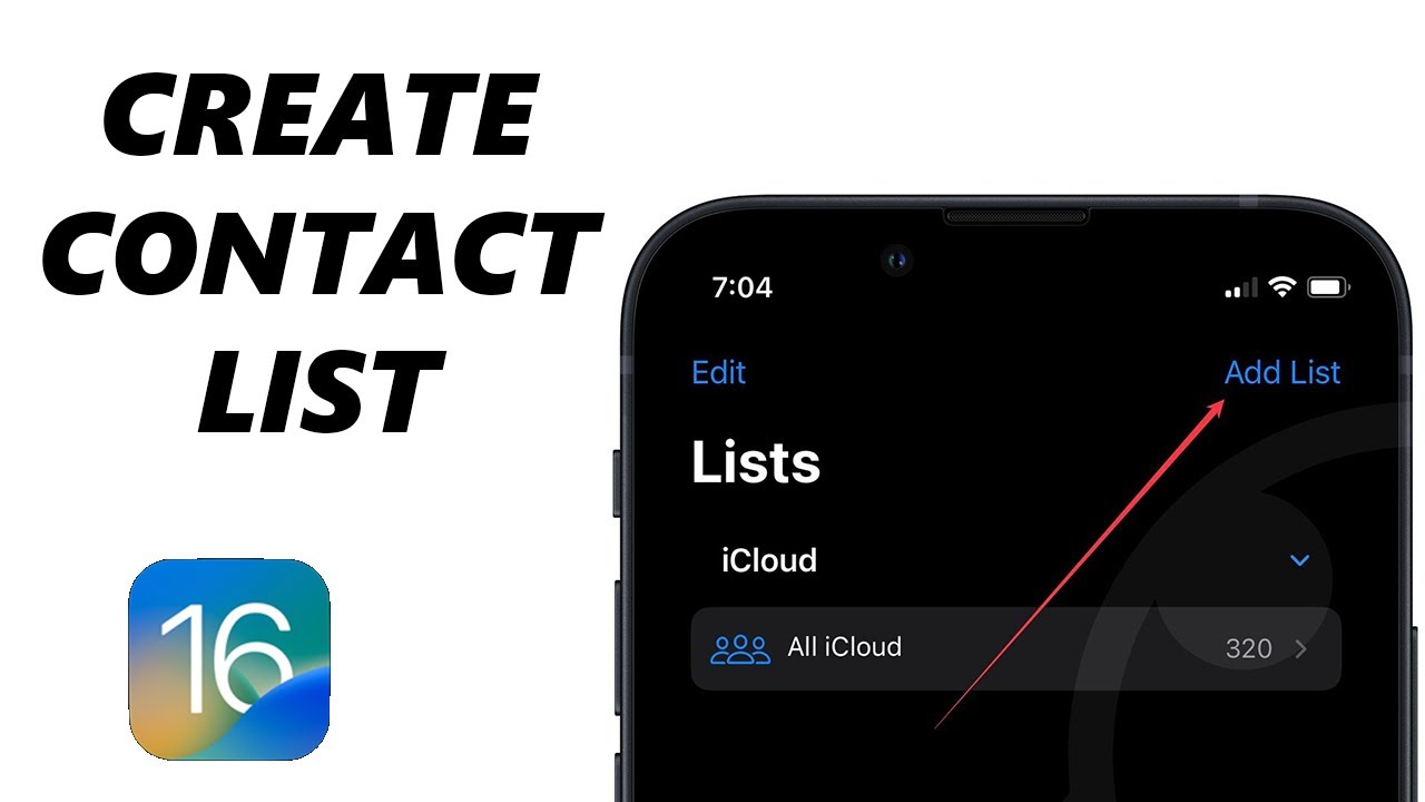 How To Create Contact List On iPhone (iOS 16)