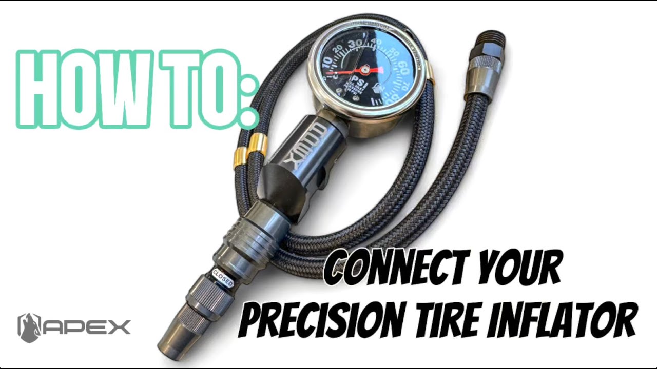 How to connect the Apex Precision Tire Inflator to your air source