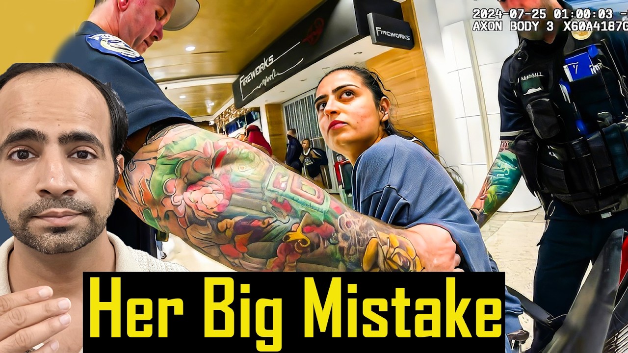 Drunk Indian Girl Misbehaves with Cops and Gets Arrested