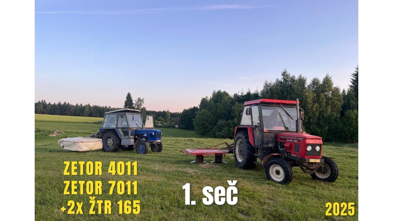 1. seč 2025 II Zetor 4011 II Zetor 7011 II 2x ŽTR 165