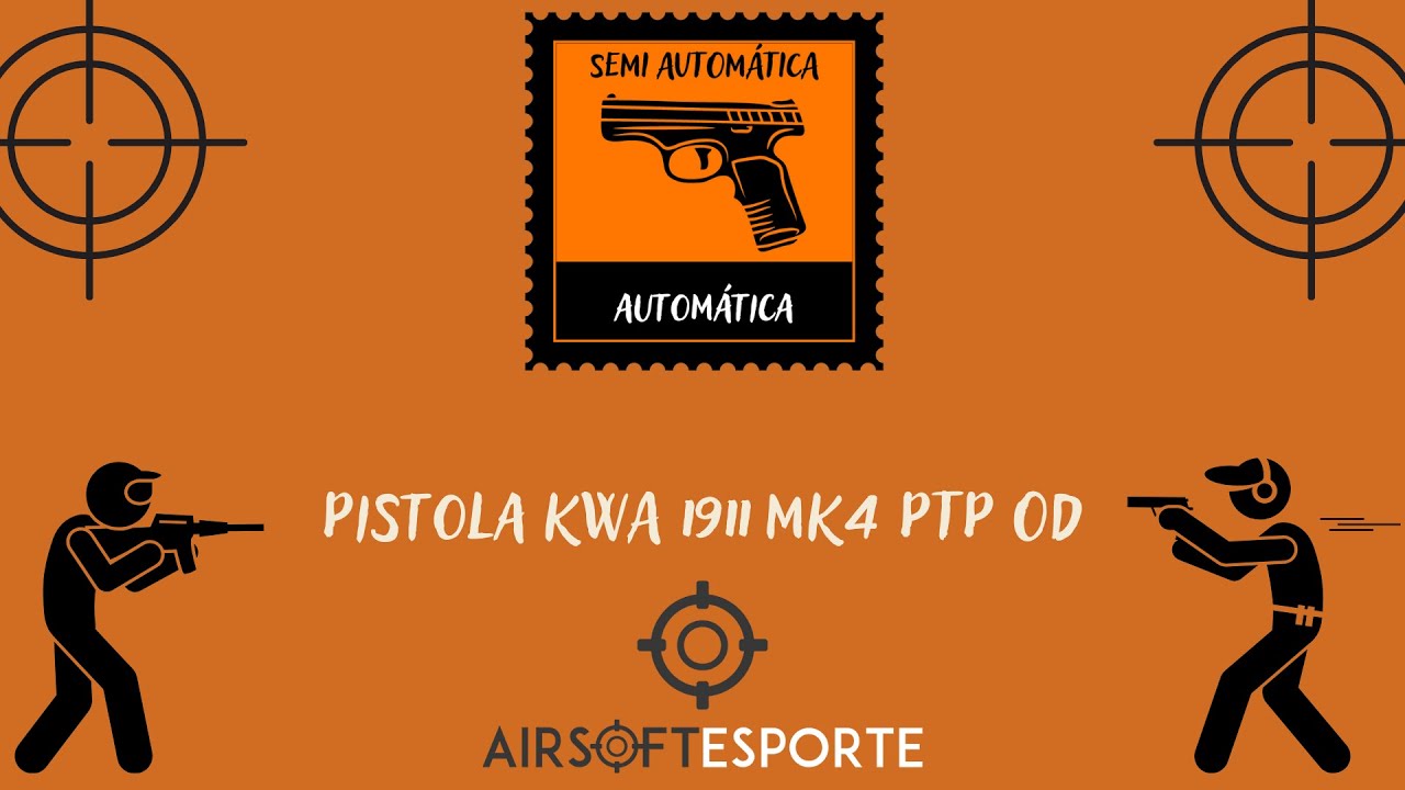 Pistola Airsoft KWA 1911 Mk4 Ptp Od - 253314