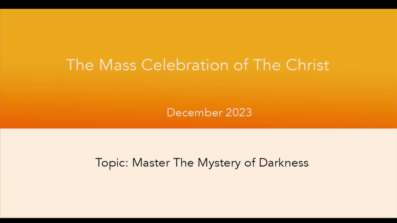 Agape's 11:30 am  Service, 12-31-23