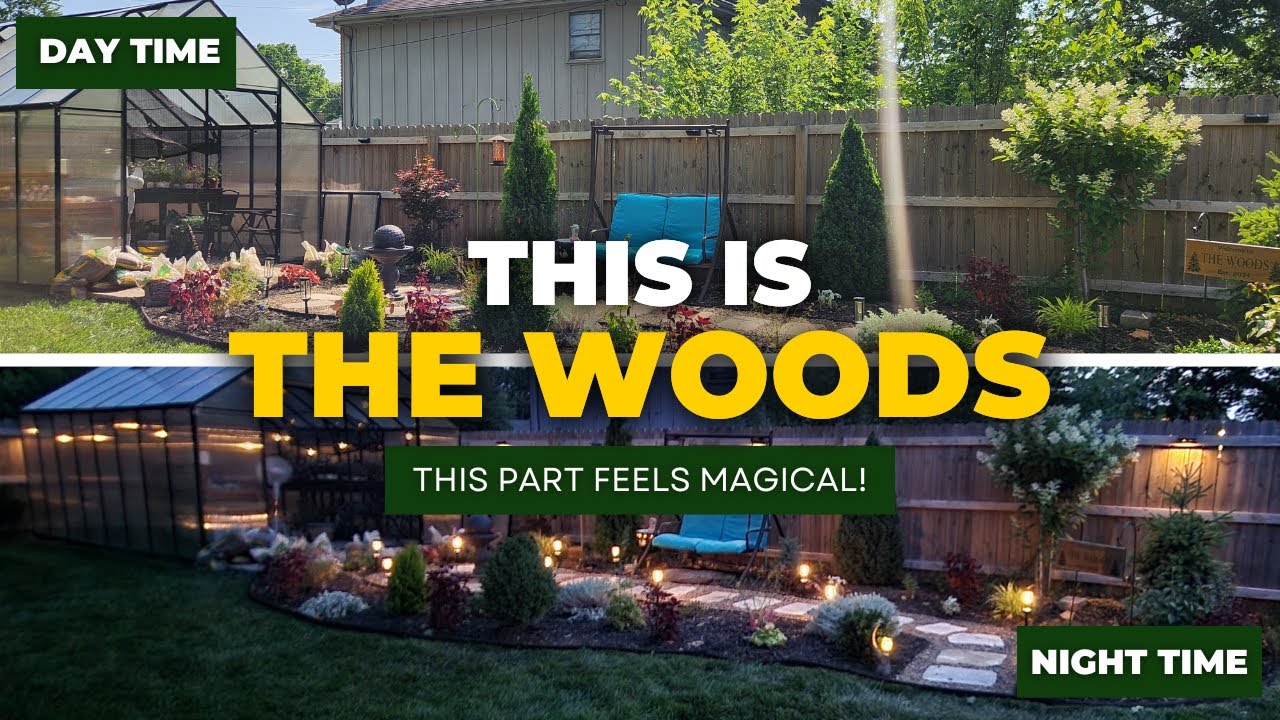 Добро пожаловать в «Лес»: обновление сада с дорожкой, новыми растениями и переделкой качелей.