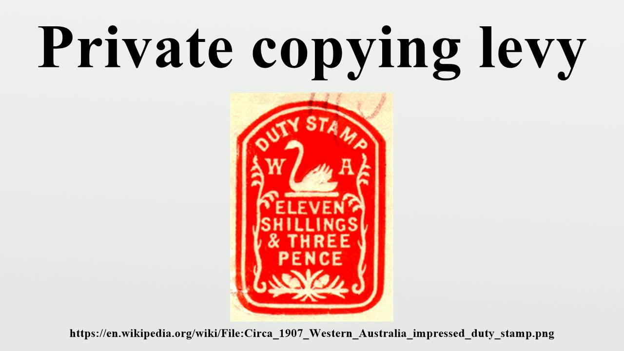 Private copying levy