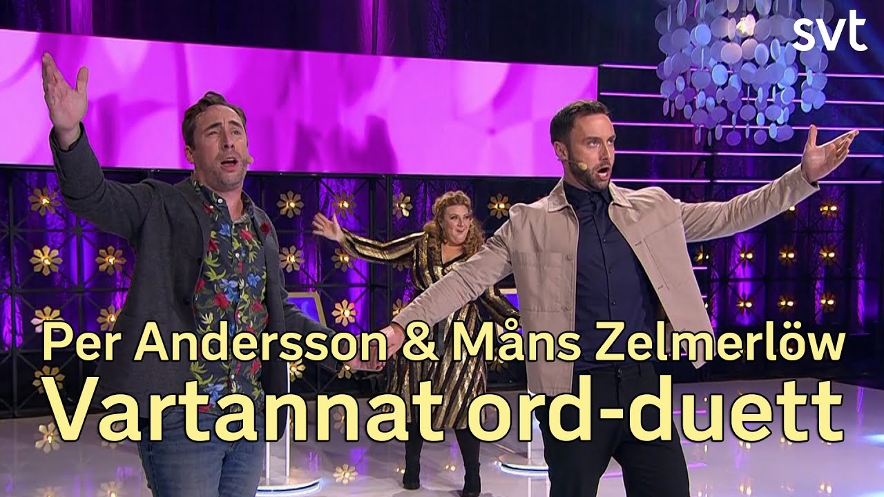 Vartannat ord-duett: Måns Zelmerlöw och Per Andersson | SVT
