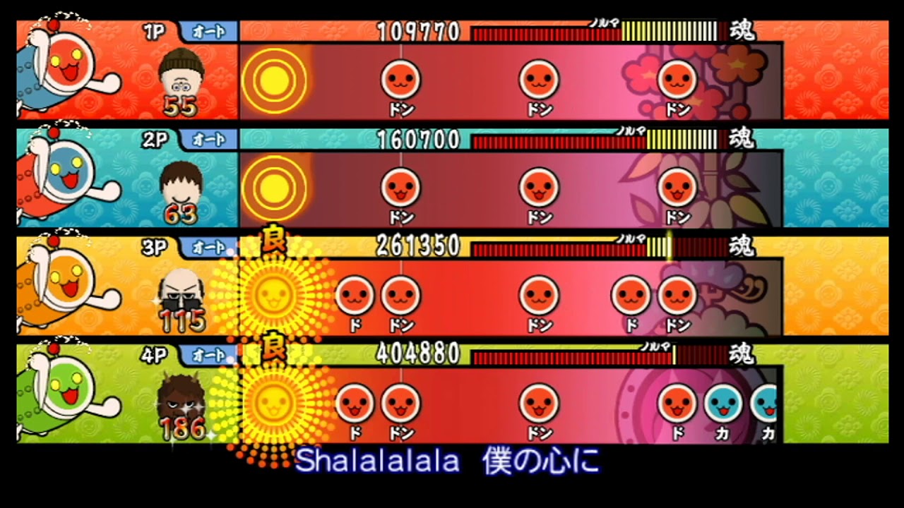 【太鼓の達人 Wii4】夢をかなえてドラえもん【全難易度同時再生】
