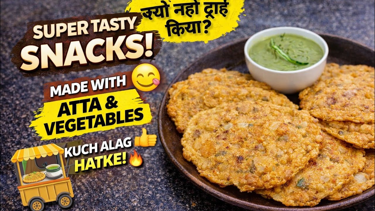Healthy Atta Vegetable Paratha Snacks | Easy Evening Snack Recipe | Tea Time Special Atta Paratha