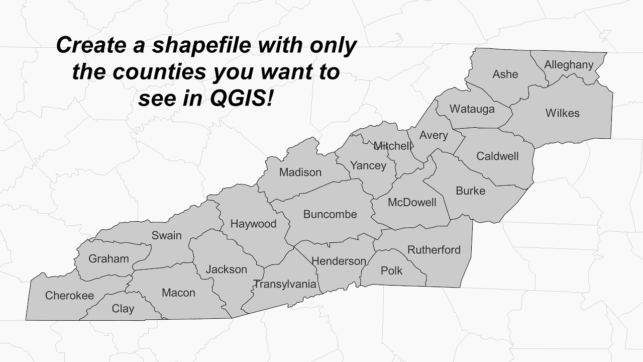 Make A Custom County Shapefile in QGIS