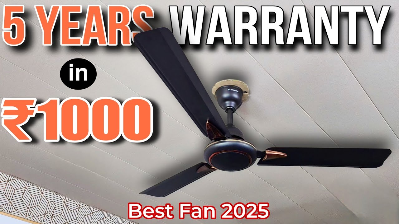 Best Fan in ₹1000 with 5 Years Warranty | Best Fan in India 2025 | Best Ceiling Fan in India 2025