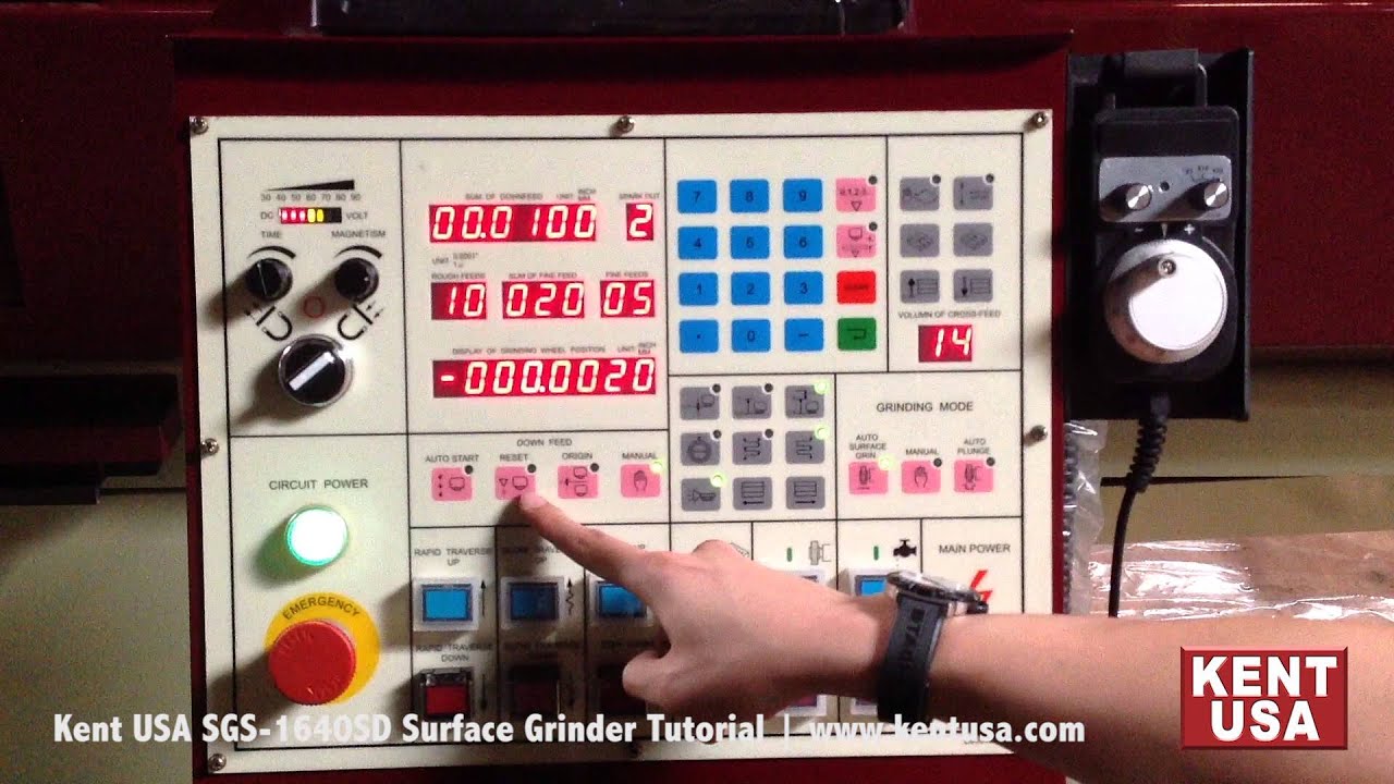 Kent USA SGS-1640SD Surface Grinder Tutorial